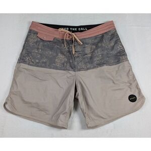 Howler Bros Vaquero Boardshorts Mens 35 Stretch Pearl‎ Snap